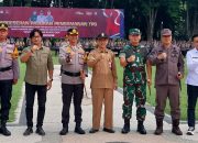 Pj Sekda Bojonegoro dan Forkopimda Ikuti Apel Pergeseran Pasukan Pengamanan TPS