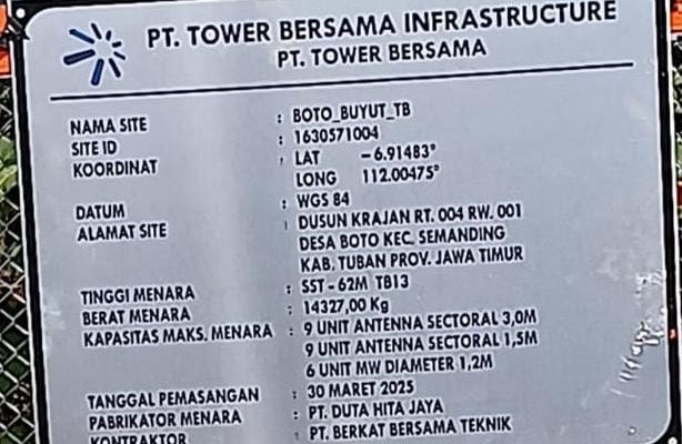 Warga Meminta Aliran Listrik Tower Seluler di Desa Boto Tuban, Dimatikan (Jilid 3)